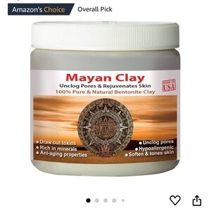 Mayan Clay.  Pure Indian Healing Natural Bentonite Clay.  16 oz